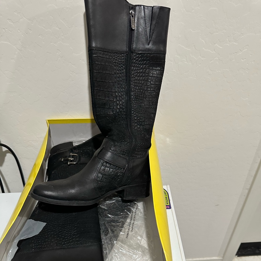Black high boots